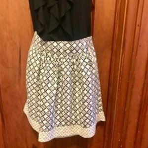 "LOFT" A-line, full skirt, natural hues, EUC, 8